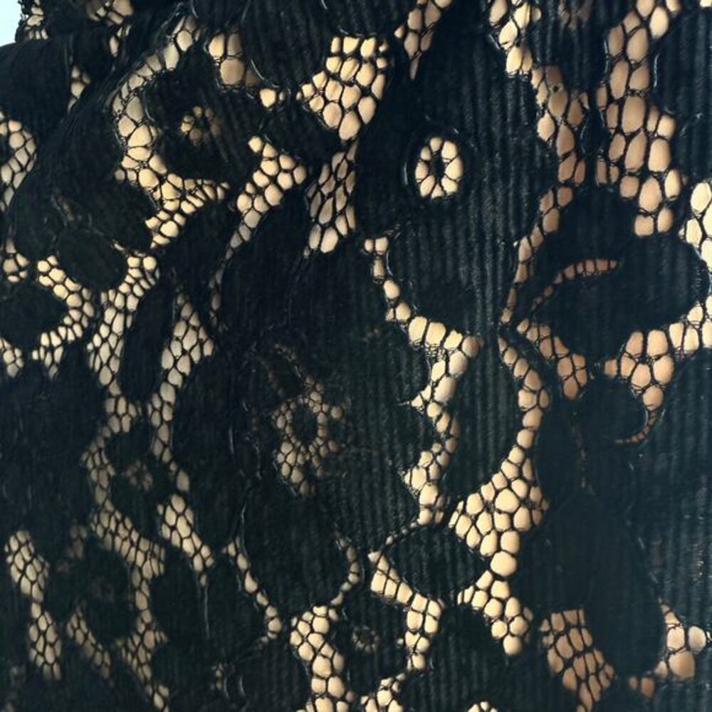 Free People Dangerous Love Lace Mini Dress Black L Boho Romantic Goth Whimsical - Picture 4 of 15